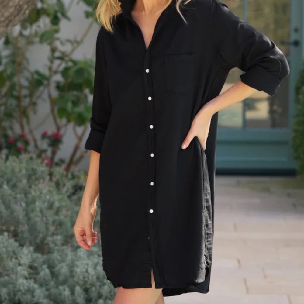 Black shirtdress